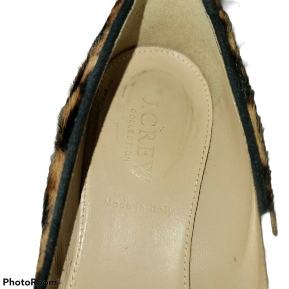 J. Crew Collection $298 Janey Cheetah Calf Hair    SB3 - Picture 8 of 12